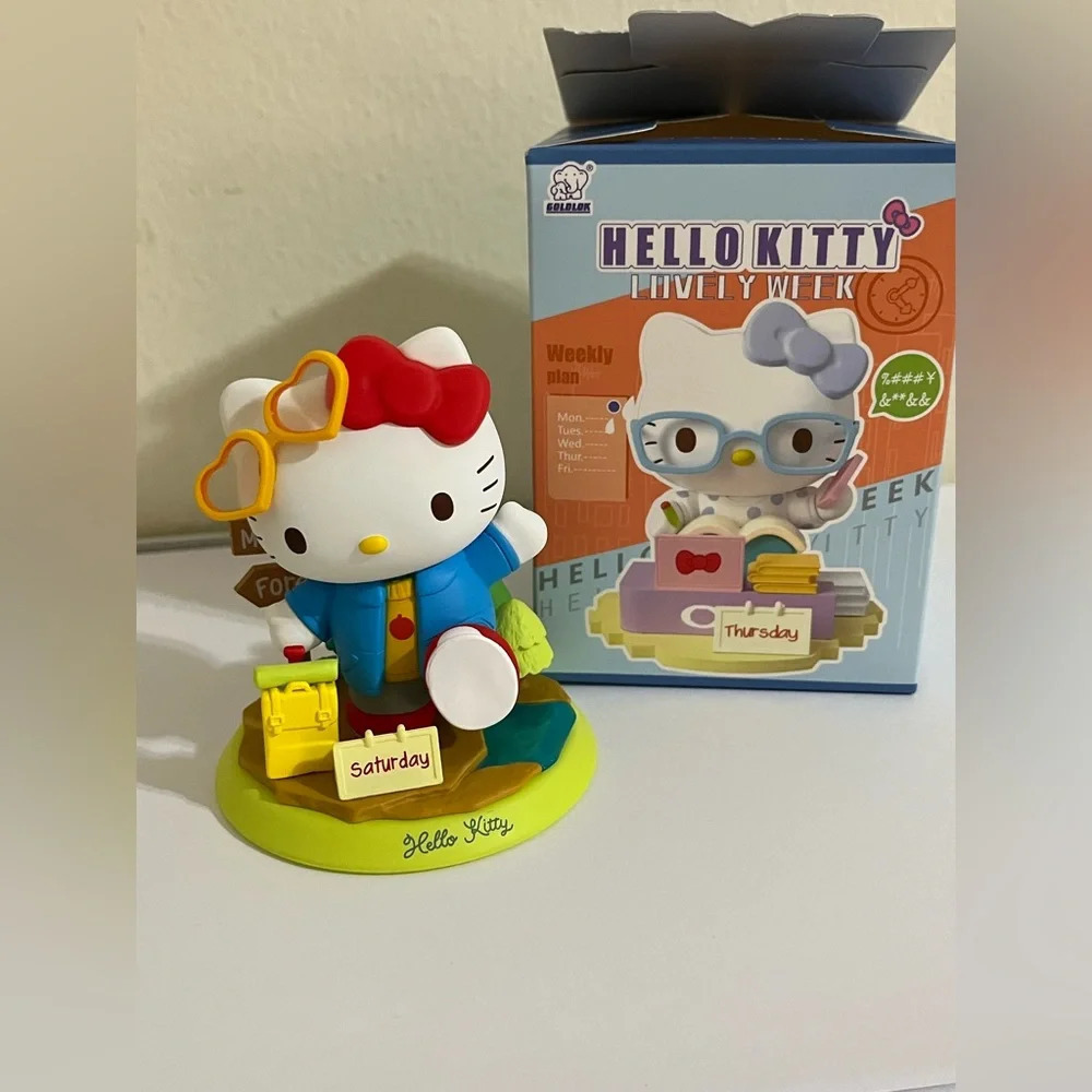 Hello Kitty Lovely Week Blind Box Figure-Saturday-Open Box